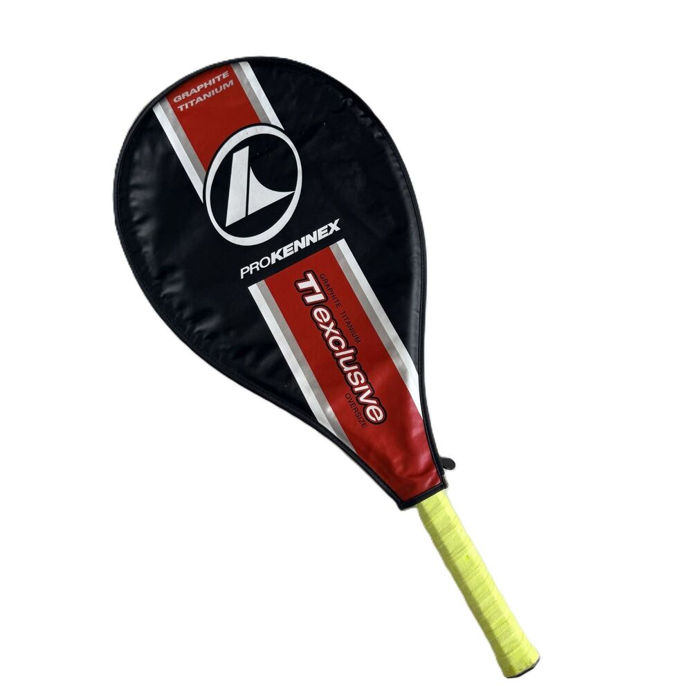 ProKennex TI Exclusive Oversize Tennis Racquet 4 3/8 Graphite Titanium w/Cover